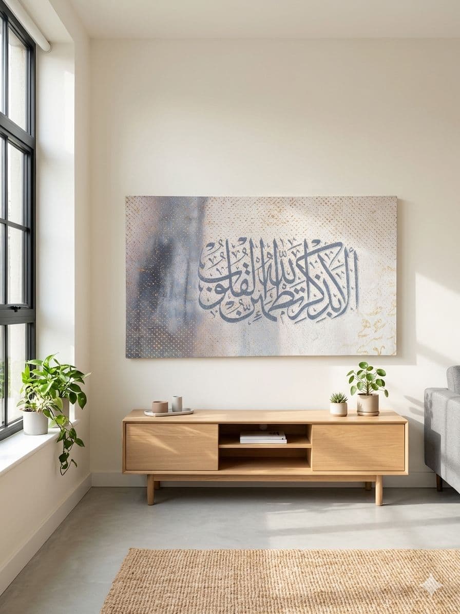 لوحة | ألا بذكر الله تطمئن القلوب